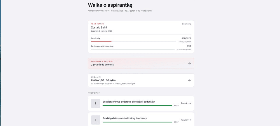Walka o aspirantkę